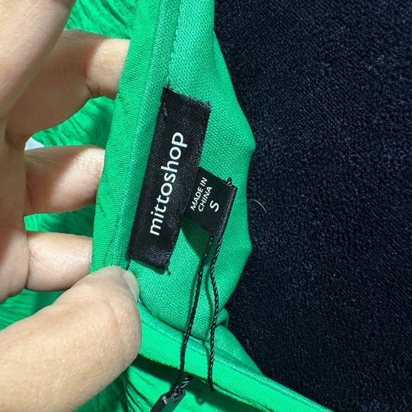 Mittoshop Green Ruffled One Shoulder Sundress - Picture 5 of 5